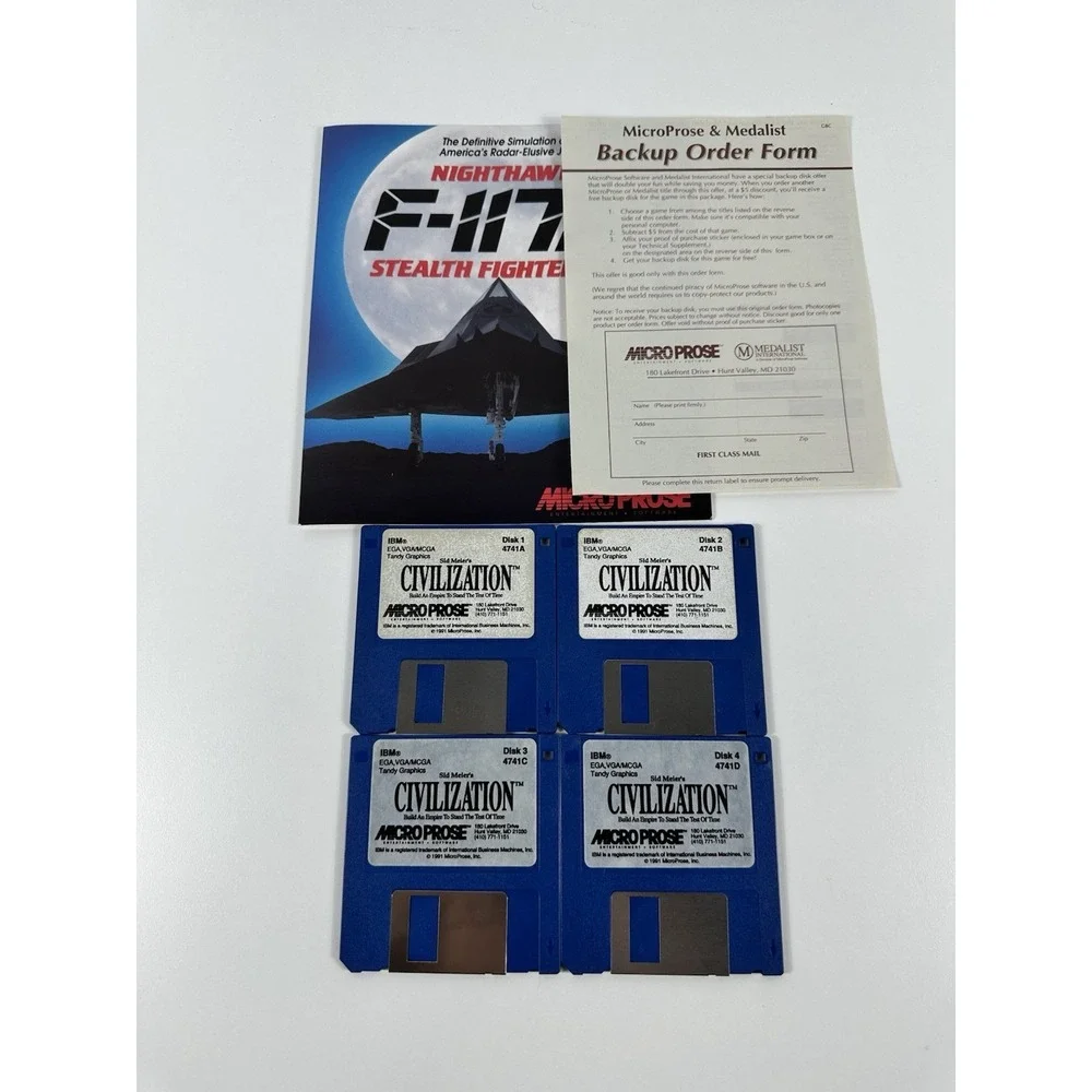 Sid Meier's Civilization 1991 PC IBM 3.5
